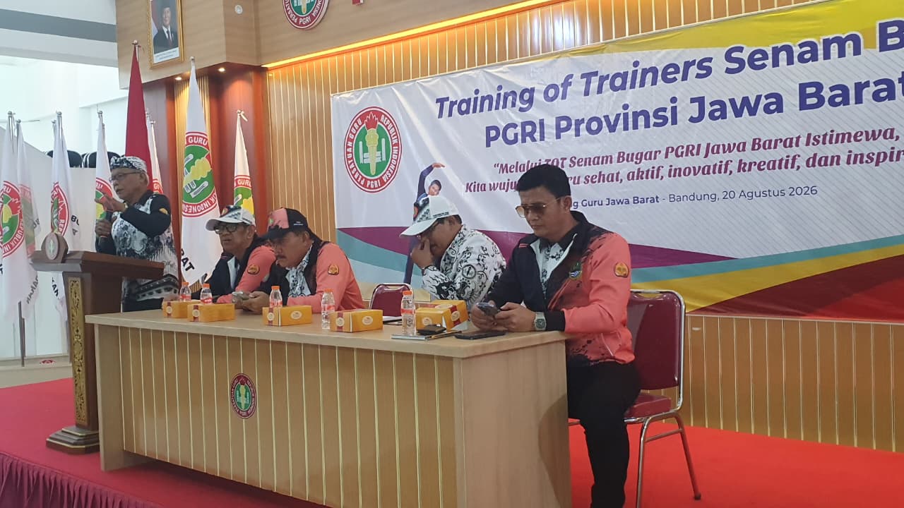 PGRI Jawa Barat Gelar TOT Senam Bugar, Siapkan Instruktur Profesional di Seluruh Kabupaten/Kota